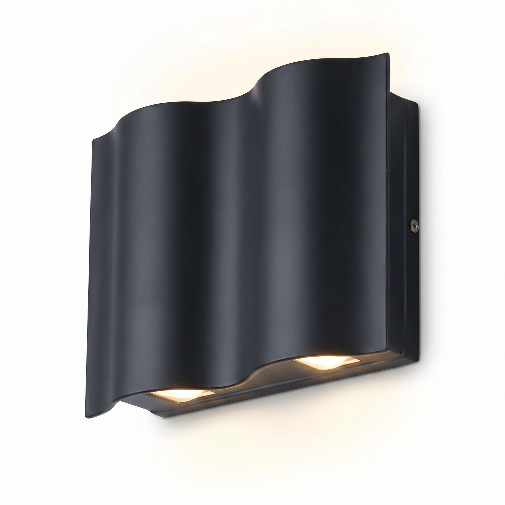 Onda Costiera Outdoor LED Wall Light-Warm White-Studio White