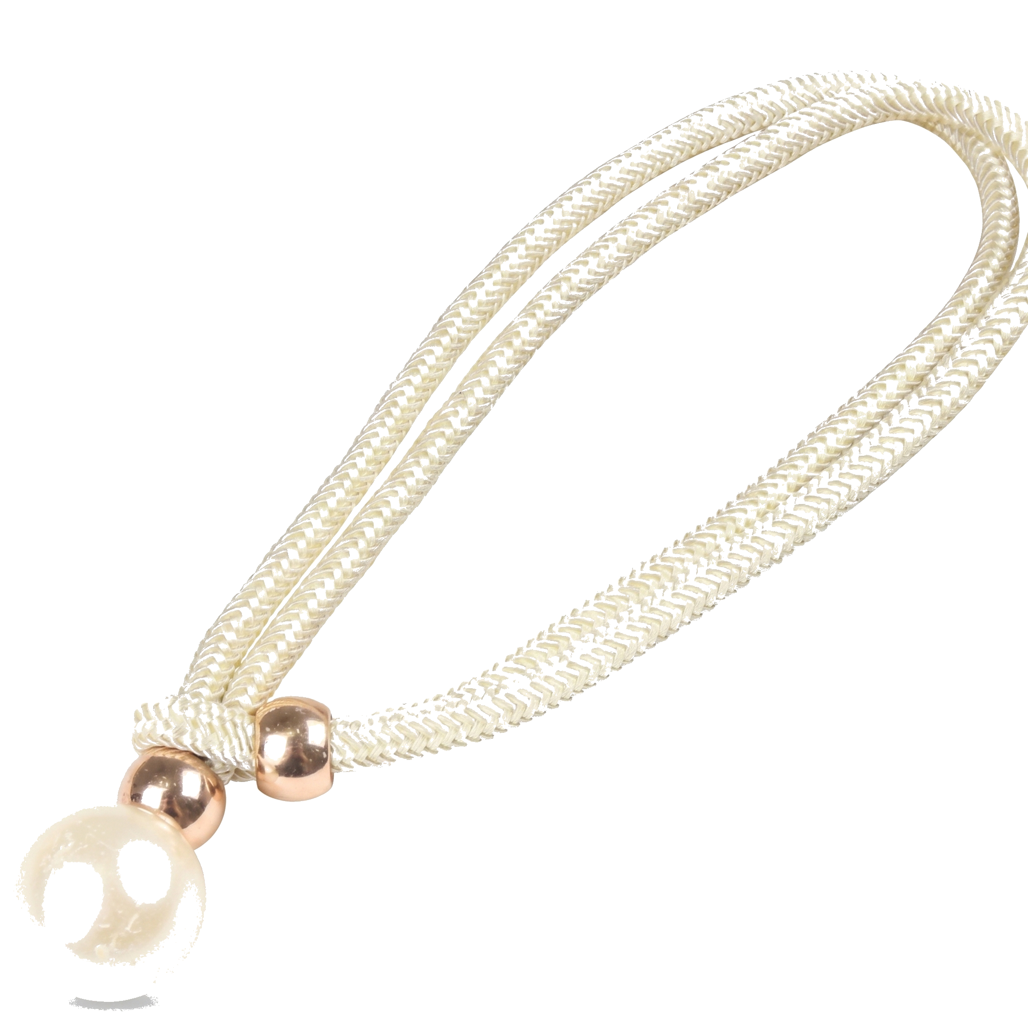 Perlina pearl curtain tieback, cream, on white