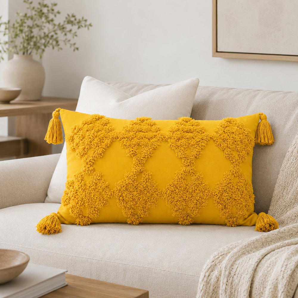 Orvella Tufted Tassel Pillow