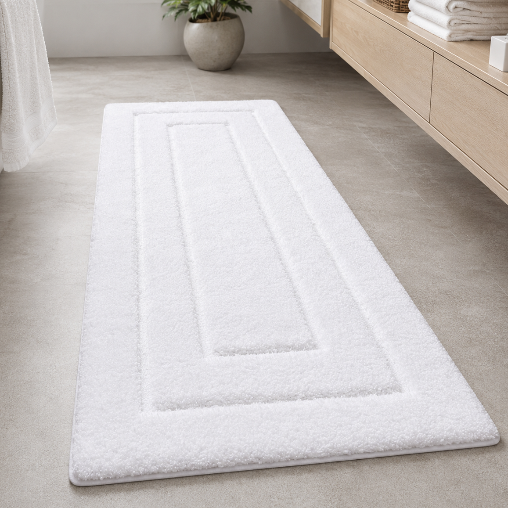 CloudStep Non-Slip Microfiber Bath Mat | Ultra-Absorbent Bathroom Rug for Modern Decor