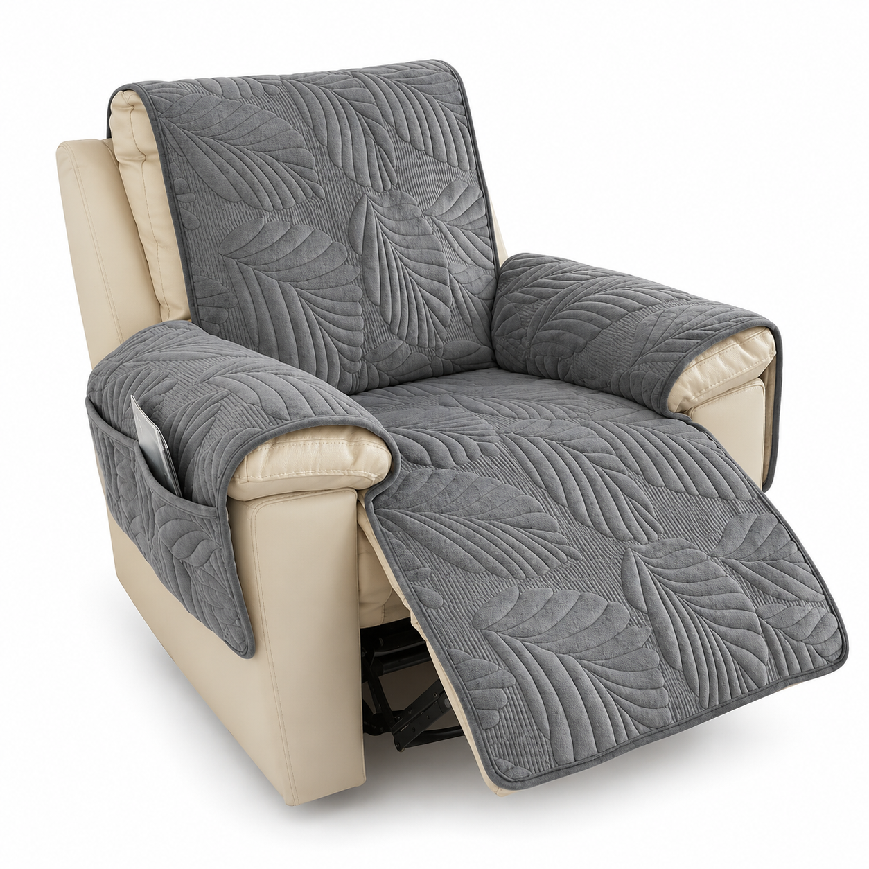 Foglia Morbida Quilted Leaf Recliner Cover