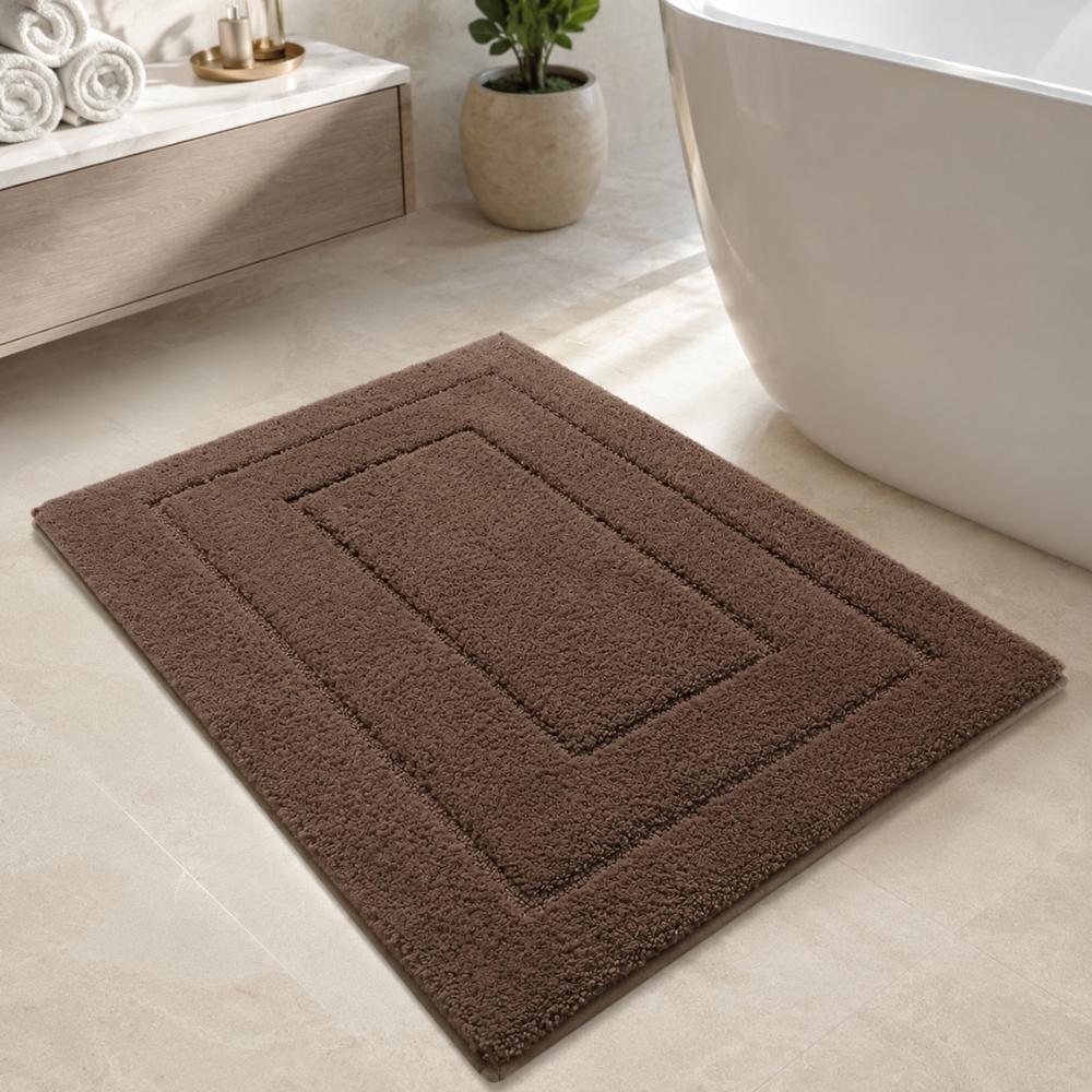 CloudStep Non-Slip Microfiber Bath Mat | Ultra-Absorbent Bathroom Rug for Modern Decor