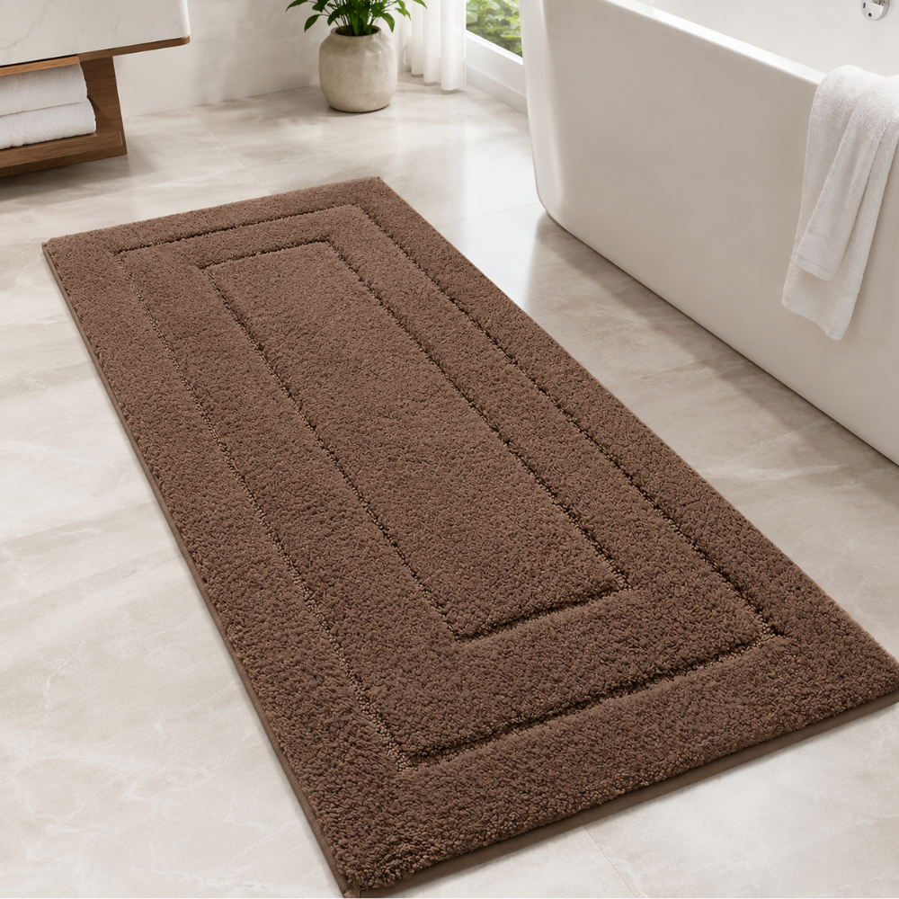 CloudStep Non-Slip Microfiber Bath Mat | Ultra-Absorbent Bathroom Rug for Modern Decor