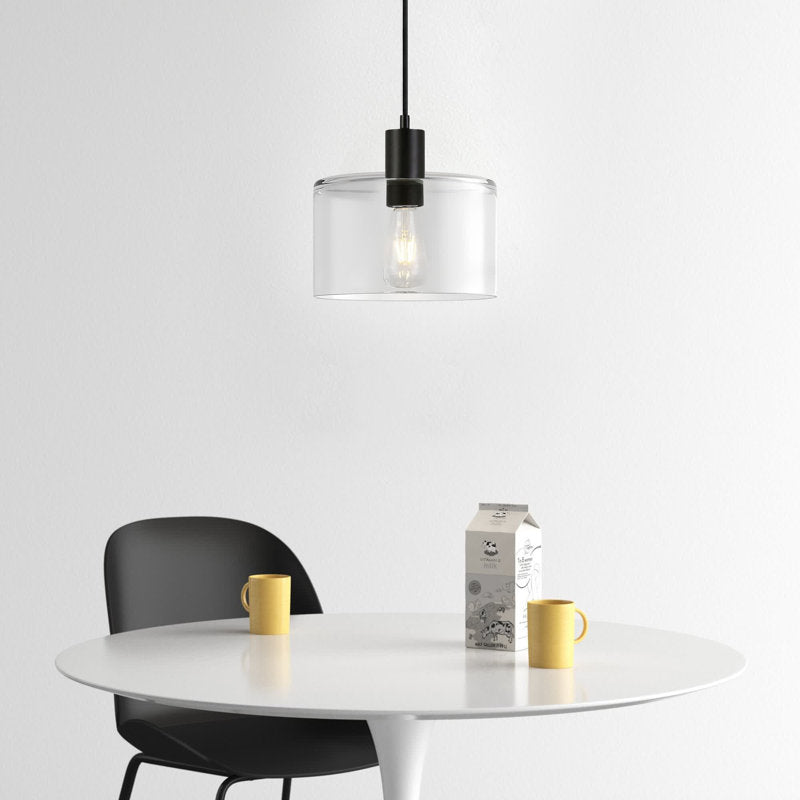 Aria Chiara Glass Drum Pendant Light