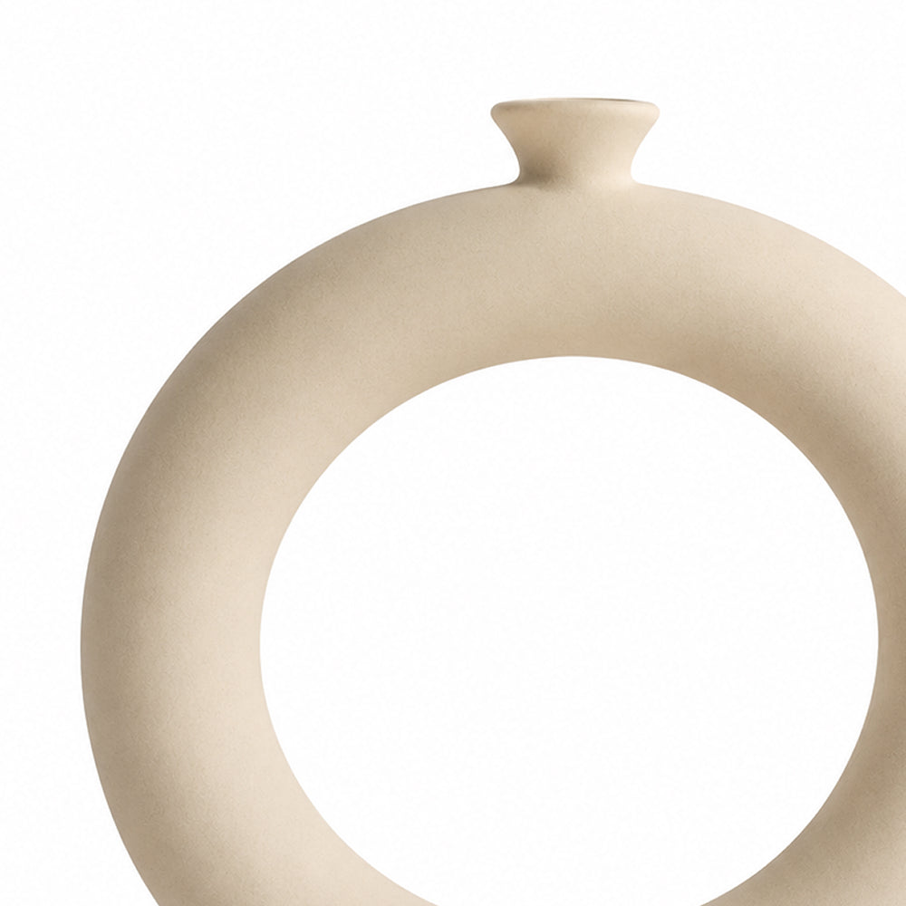 Vase en céramique simple pour fleurs séchées, ornement de décoration d'intérieur, vases d'art à exposer dans le salon