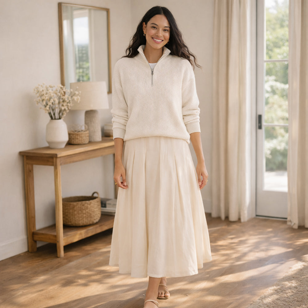 Cashmere Half Zip