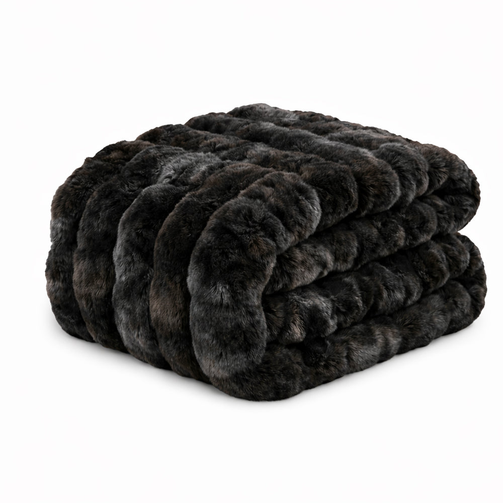 Ridgeline Faux Fur Throw Blanket