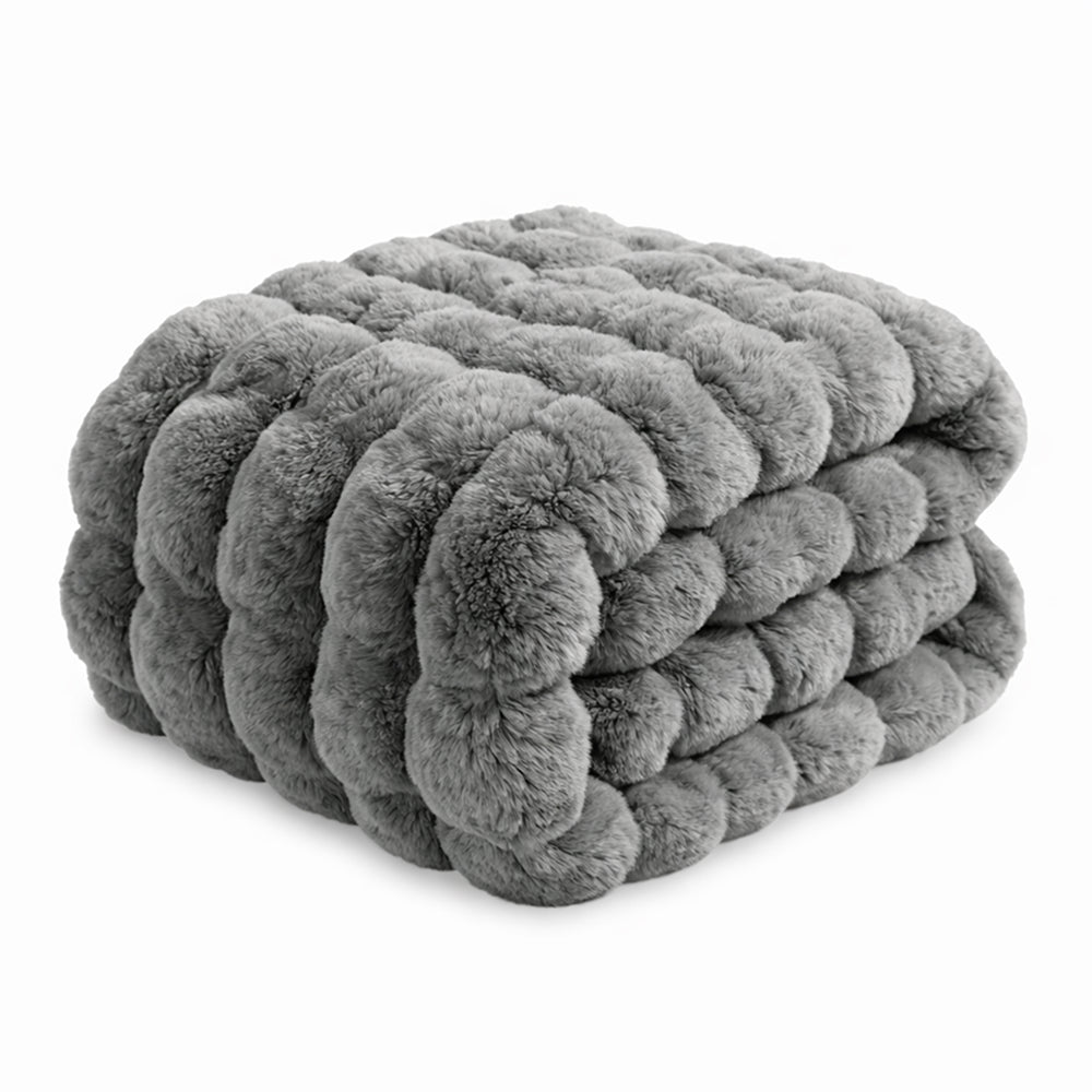 Ridgeline Faux Fur Throw Blanket