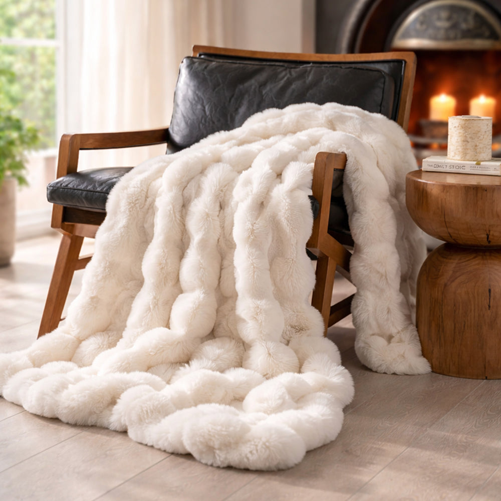 Ridgeline Faux Fur Throw Blanket