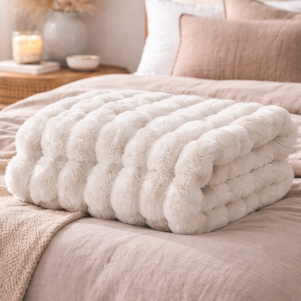 Ridgeline Faux Fur Throw Blanket