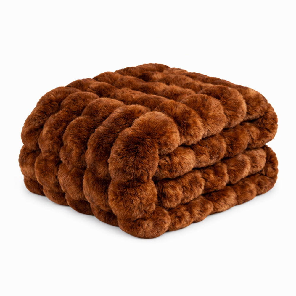 Ridgeline Faux Fur Throw Blanket