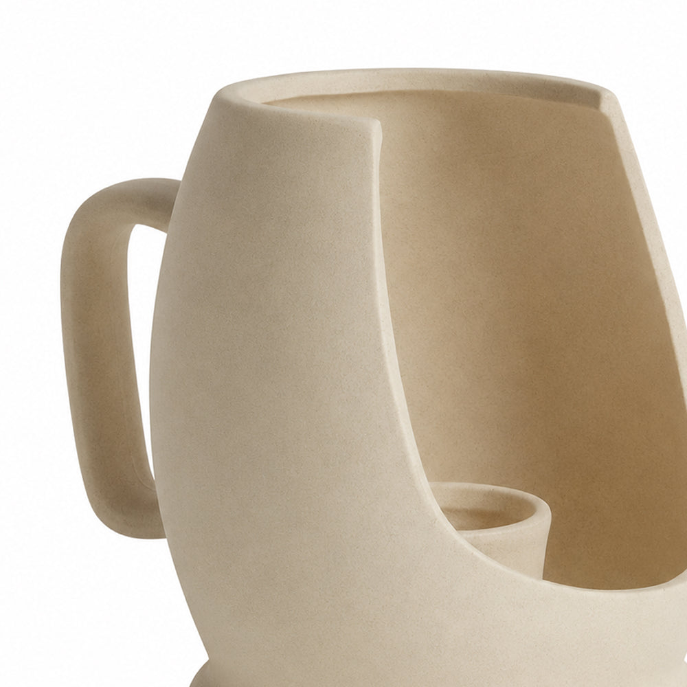 Vase en Céramique Simple Arrangement de Fleurs Séchées Décoration Maison Ornement Salon Présentoir Vases d'Art K