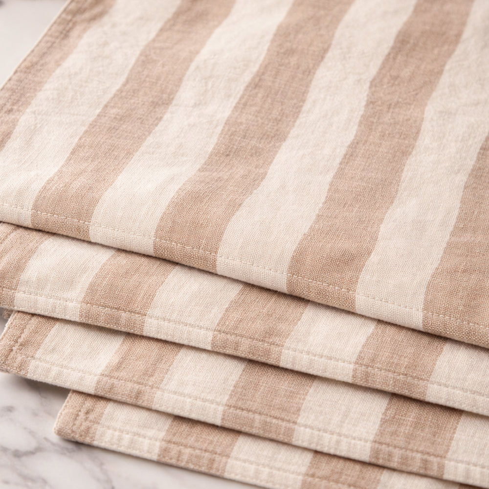 Painterly Stripe Linen Placemats (Set of 4)