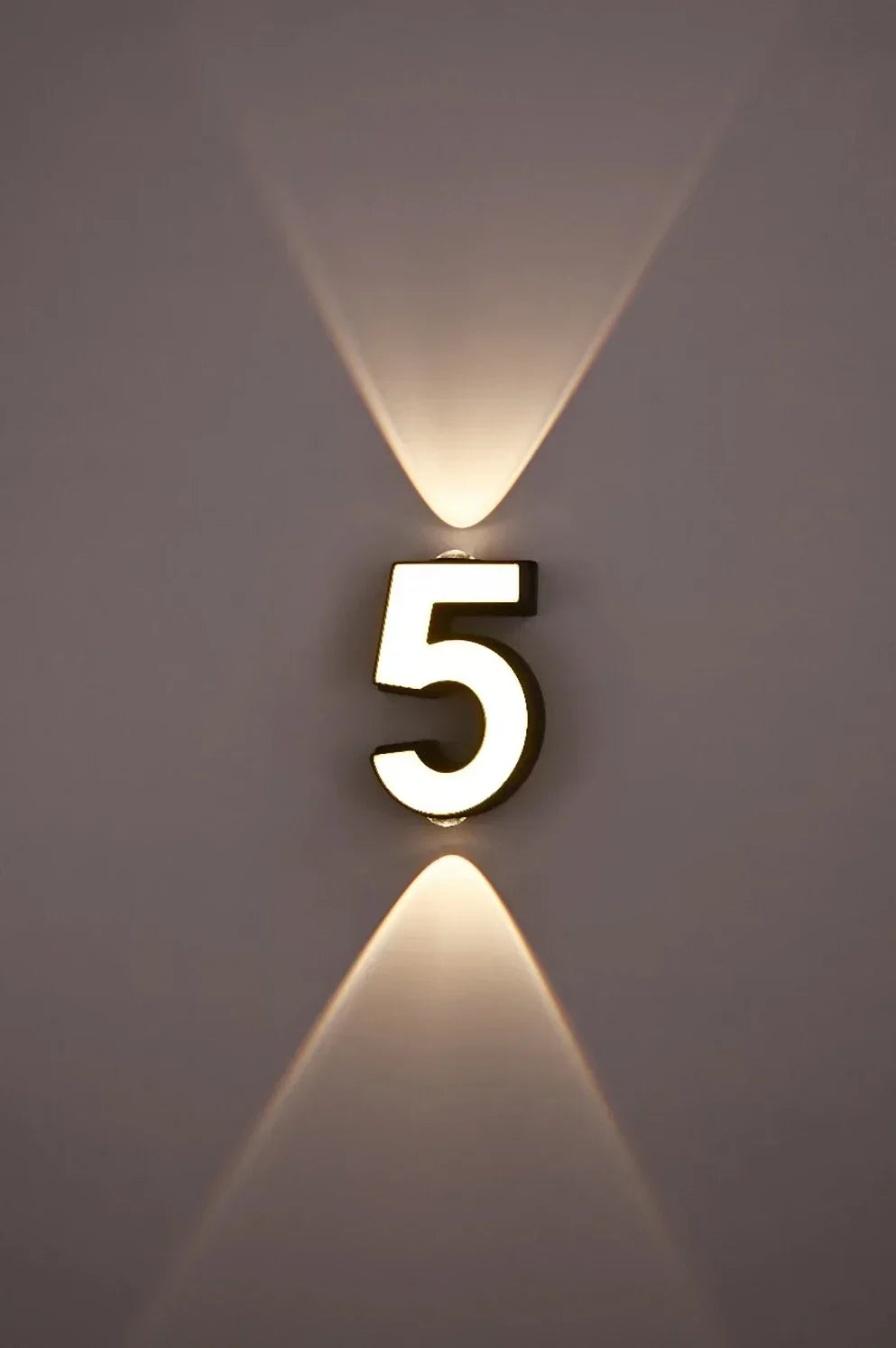 Digit Number Indoor&Outdoor IP65 Waterproof 7W LED Wall Lamp