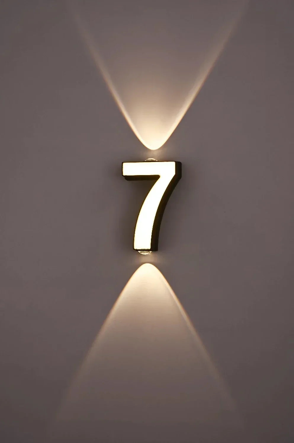 Digit Number Indoor&Outdoor IP65 Waterproof 7W LED Wall Lamp