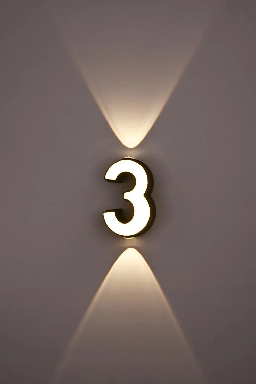 Digit Number Indoor&Outdoor IP65 Waterproof 7W LED Wall Lamp