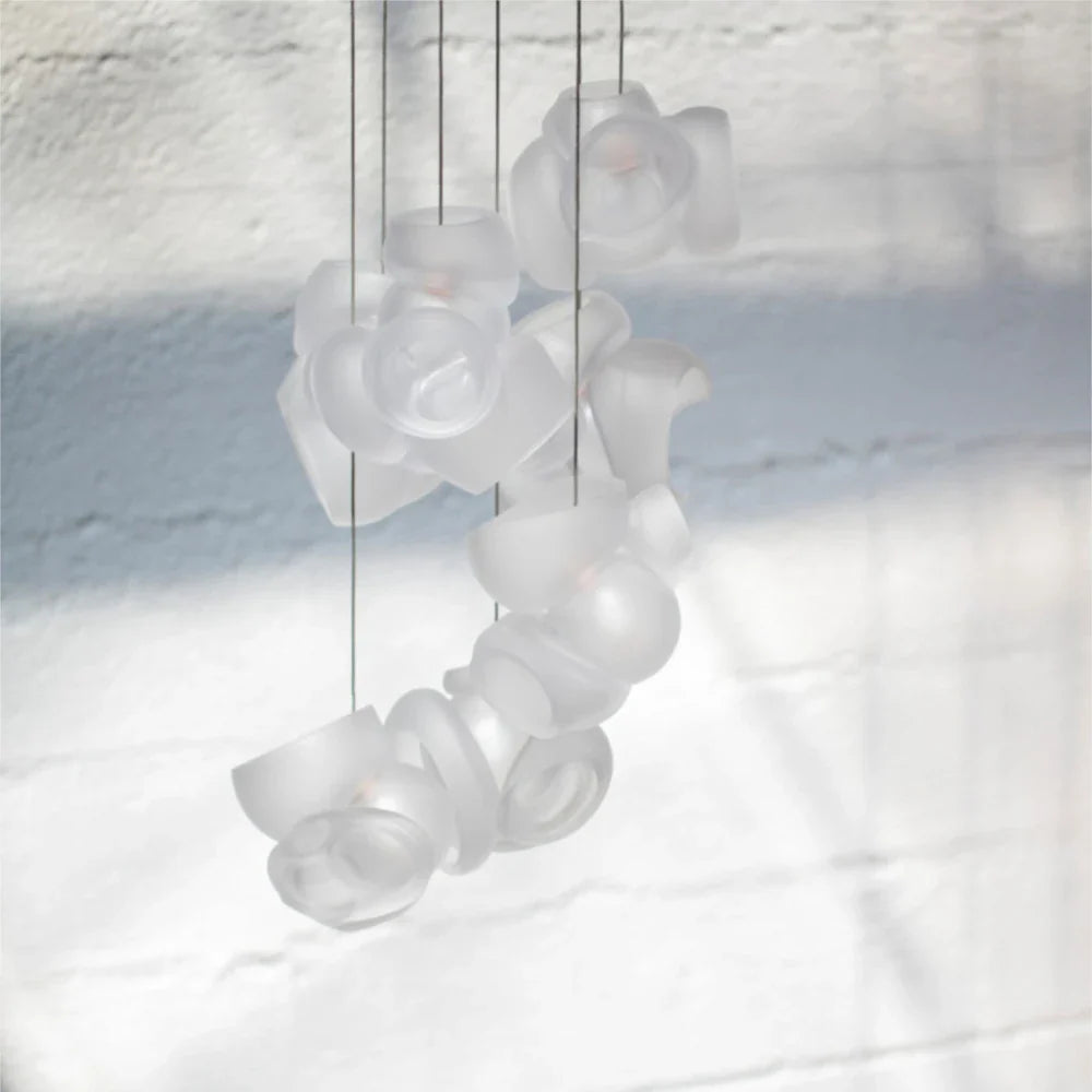 Koli Art Glass Bloom Cluster Chandelier
