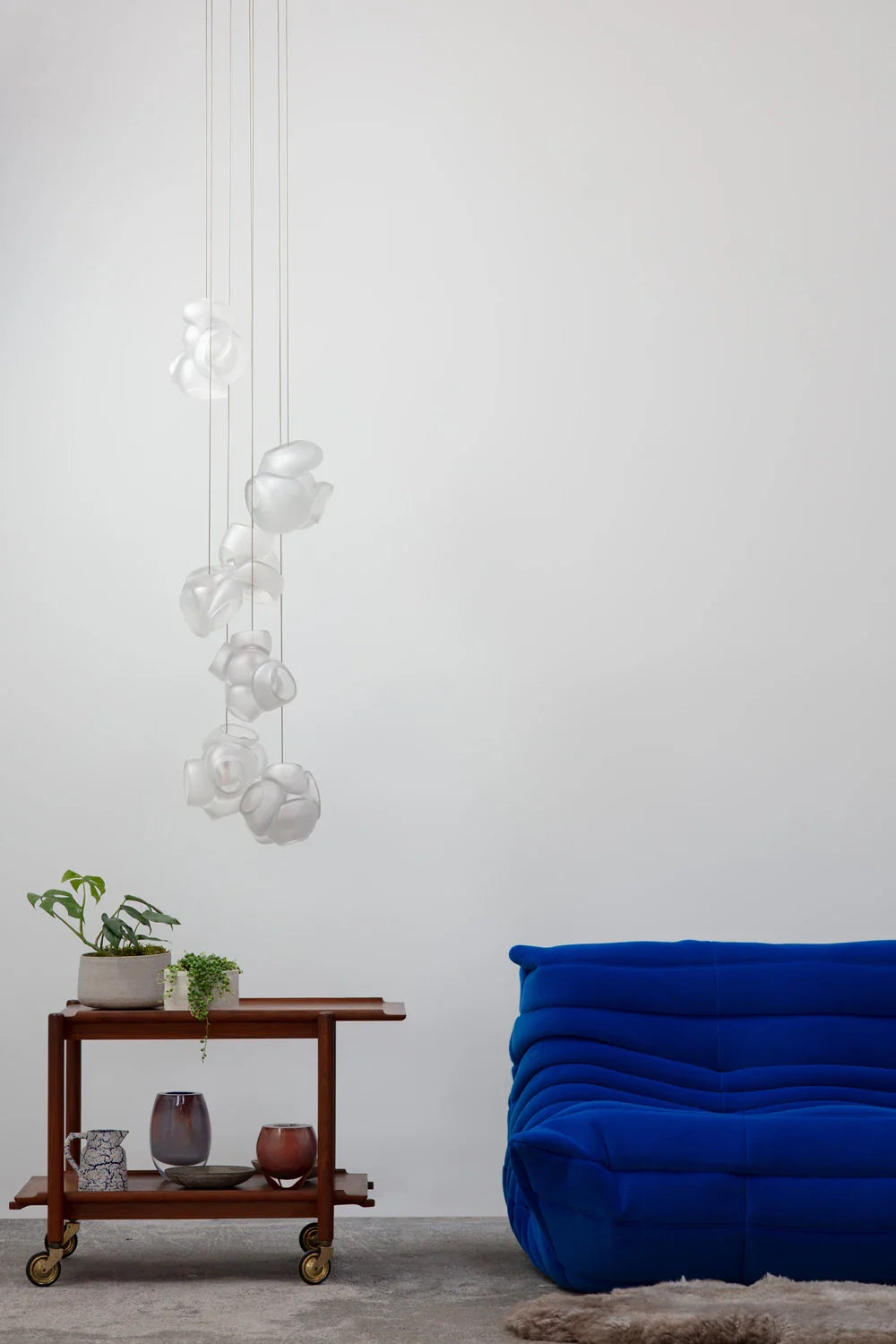 Koli Art Glass Bloom Cluster Chandelier