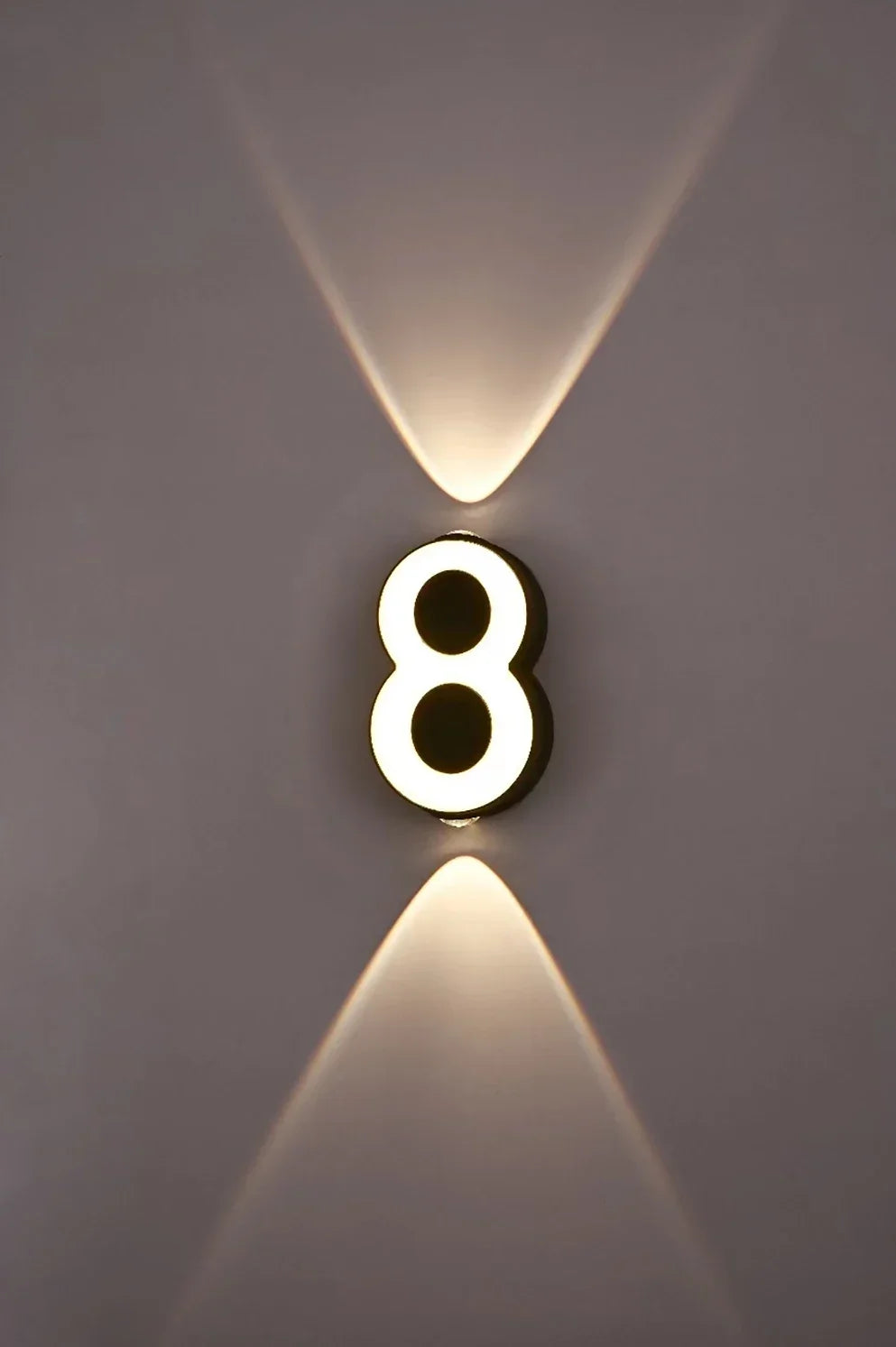 Digit Number Indoor&Outdoor IP65 Waterproof 7W LED Wall Lamp