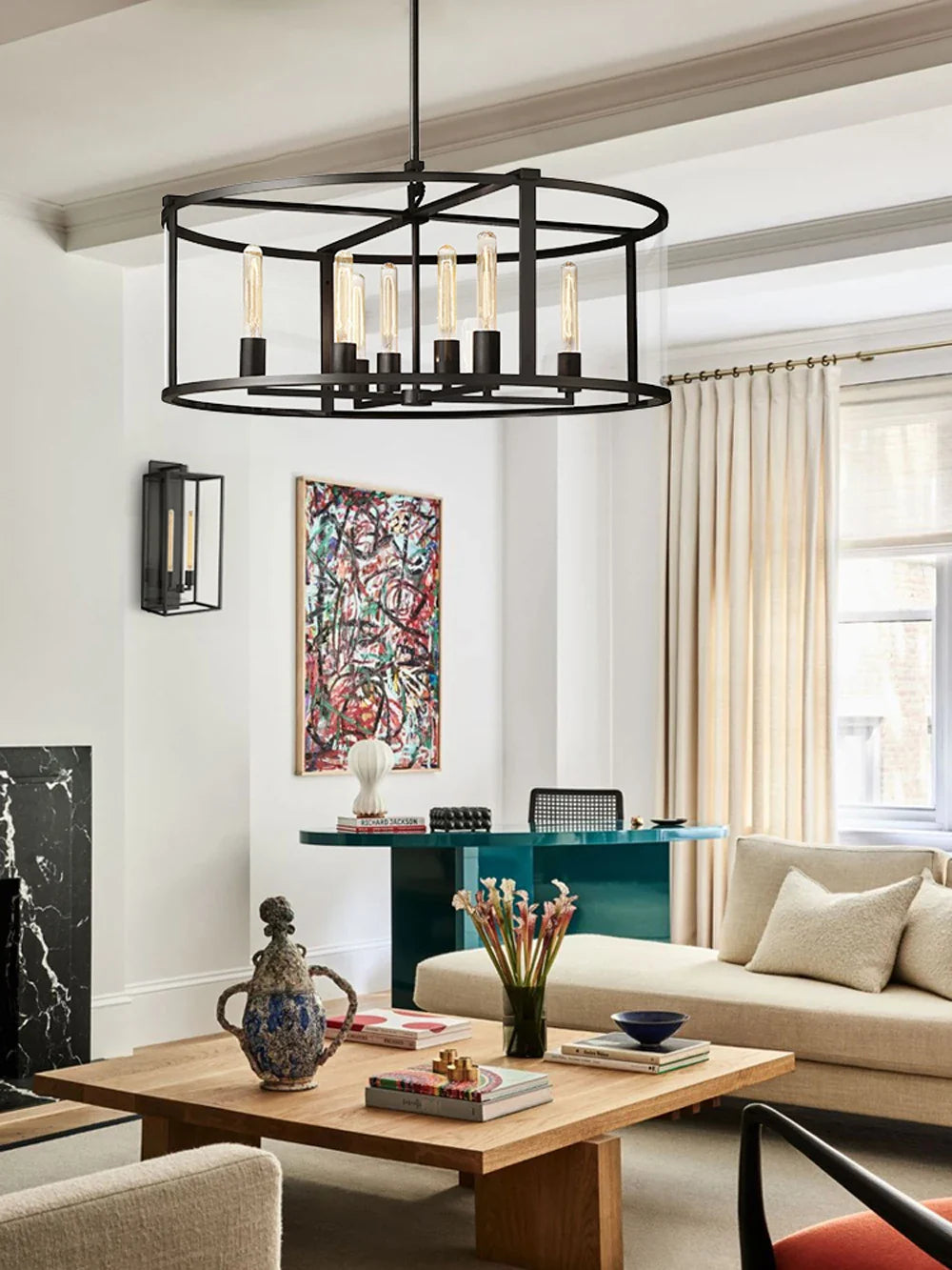 Koli Maling American Vintage Cage Chandelier