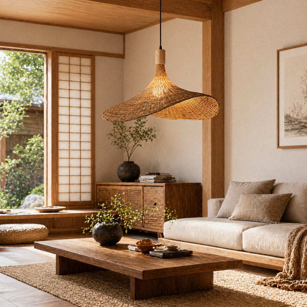 Hikari Bamboo Pendant Light