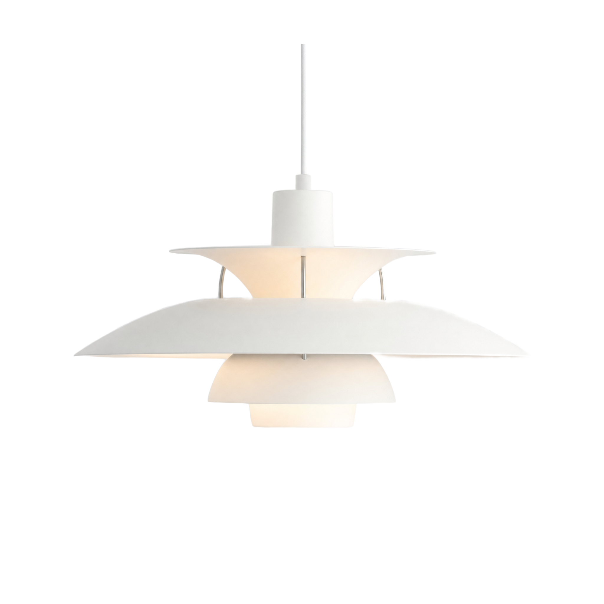 Dalia white tiered pendant light