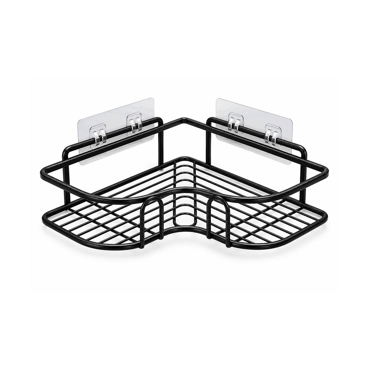 Angolo Sereno No-Drill Corner Shower Caddy – Set of 2