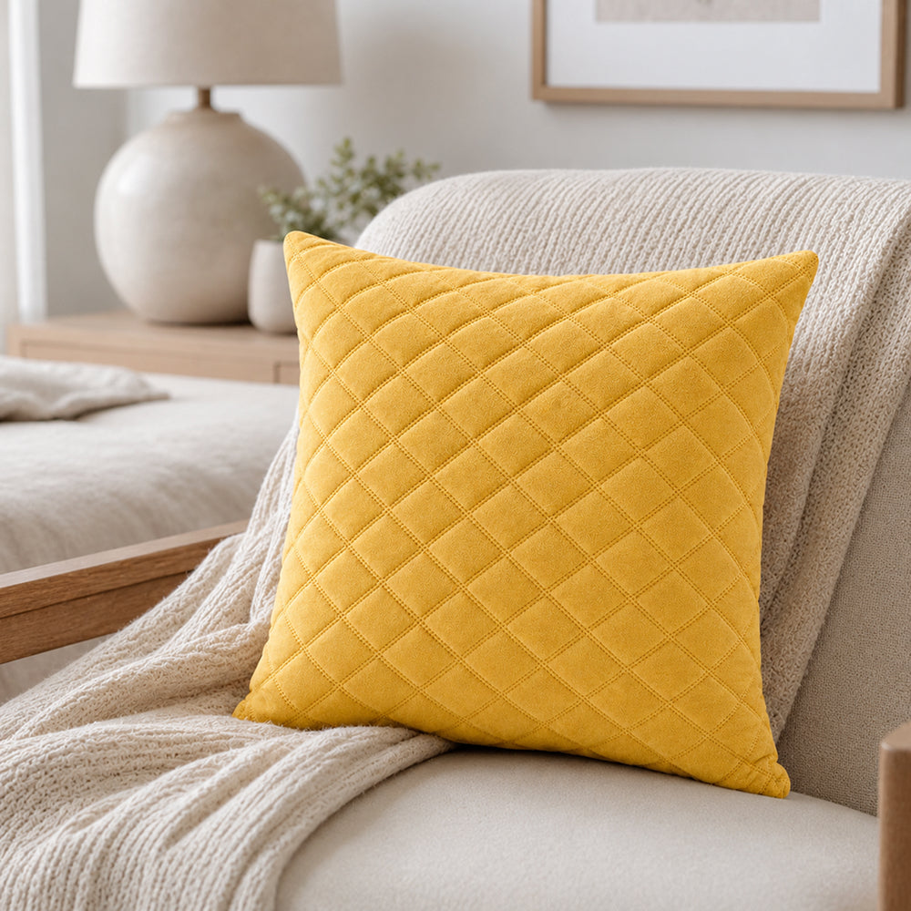 Velaro Quilted Velvet Pillow
