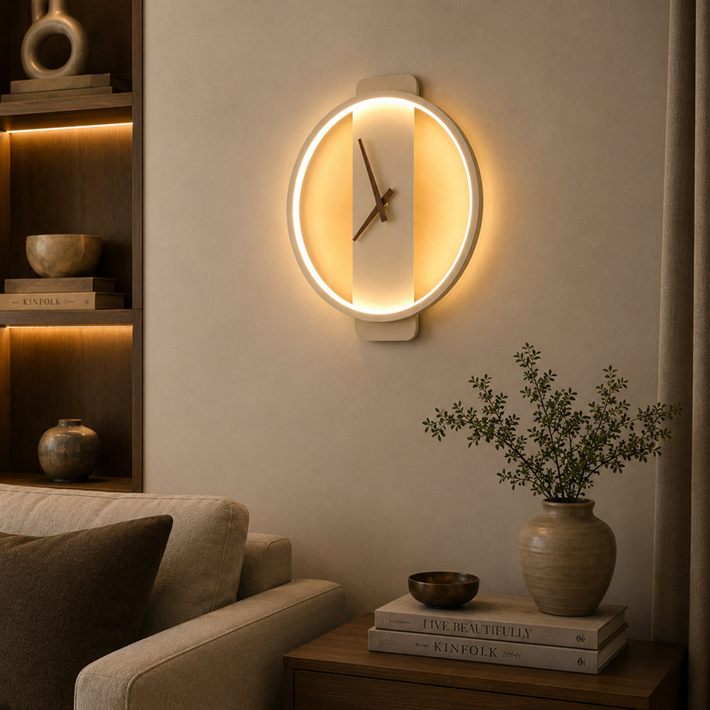 Avelor Halo Wall Clock Light
