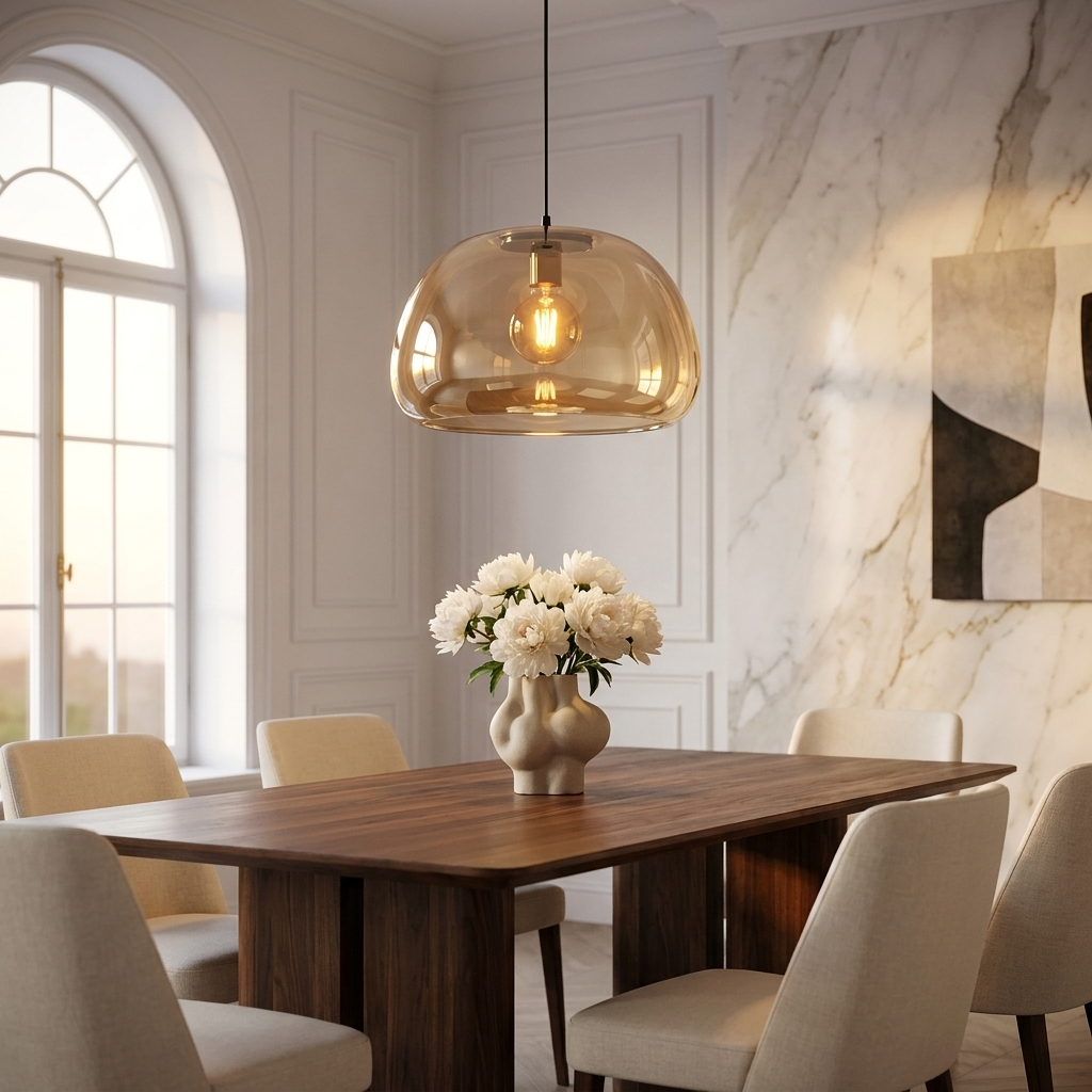 Bolla Trasparente Pendant - Italian Dining Room
