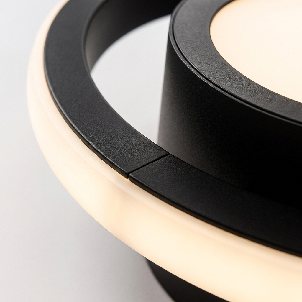 Luminara Geometrica LED Ceiling Light - Macro Detail of Diffuser and LED