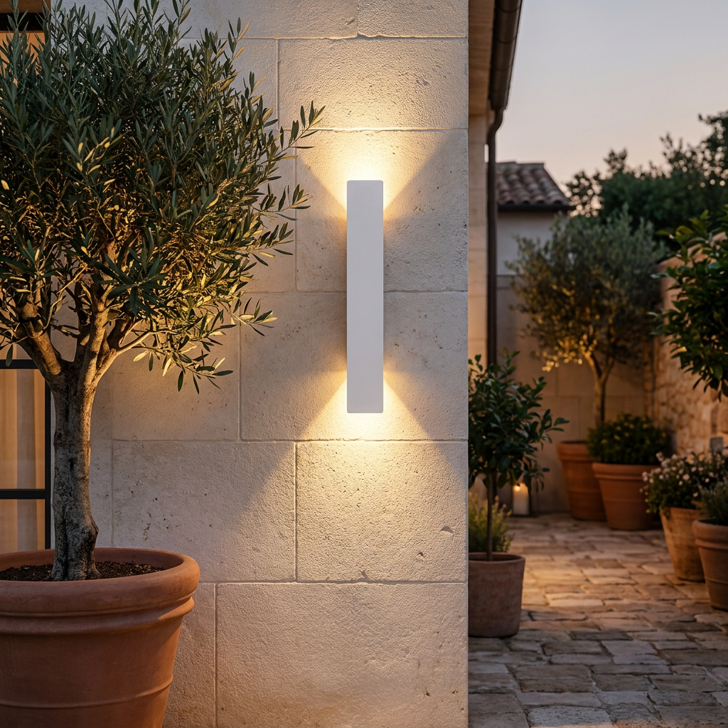 Velara Notturna - Pure White - Garden Patio Lifestyle