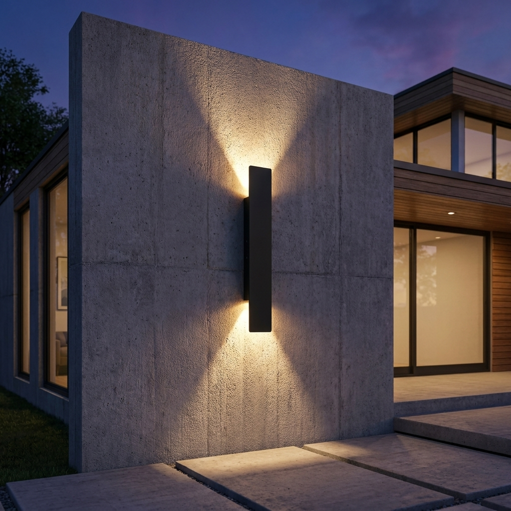 Velara Notturna - Matte Black - Concrete Wall Architectural