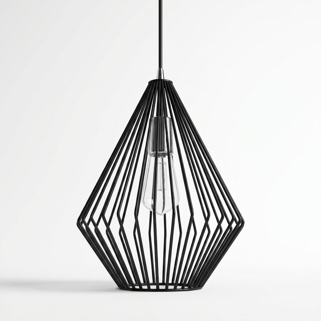 Lanterna Geometrica-Nero-Studio White