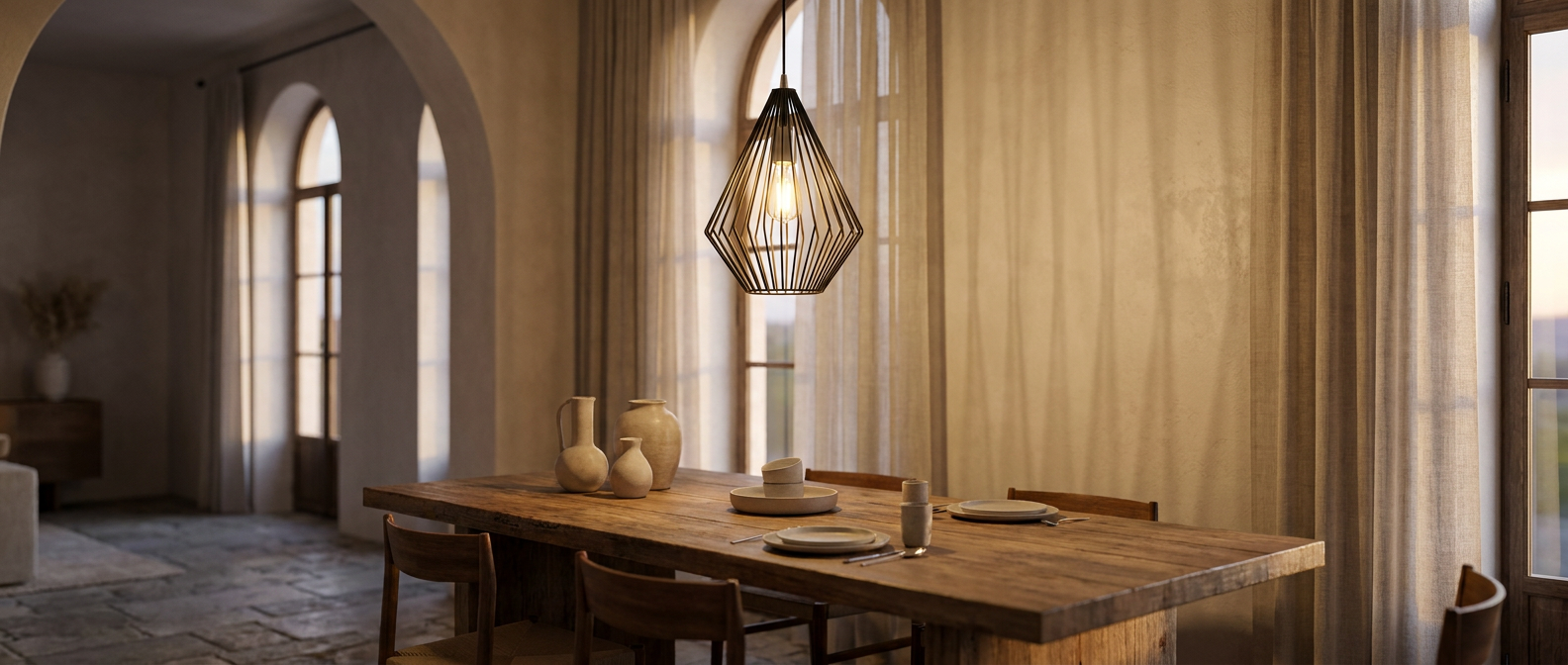 Lanterna Geometrica-Italian Dining-Twilight Editorial