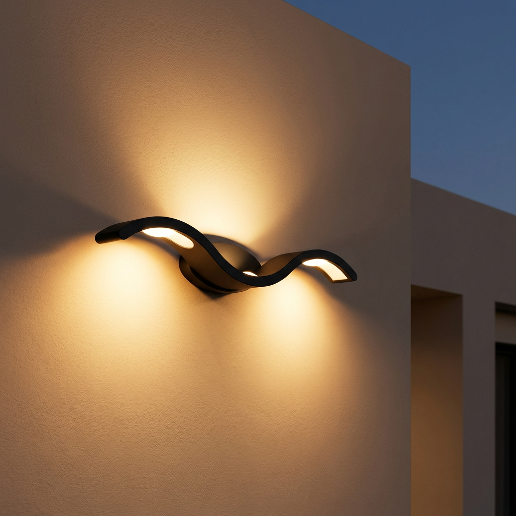 Onda-White-Warm White-Outdoor Wall