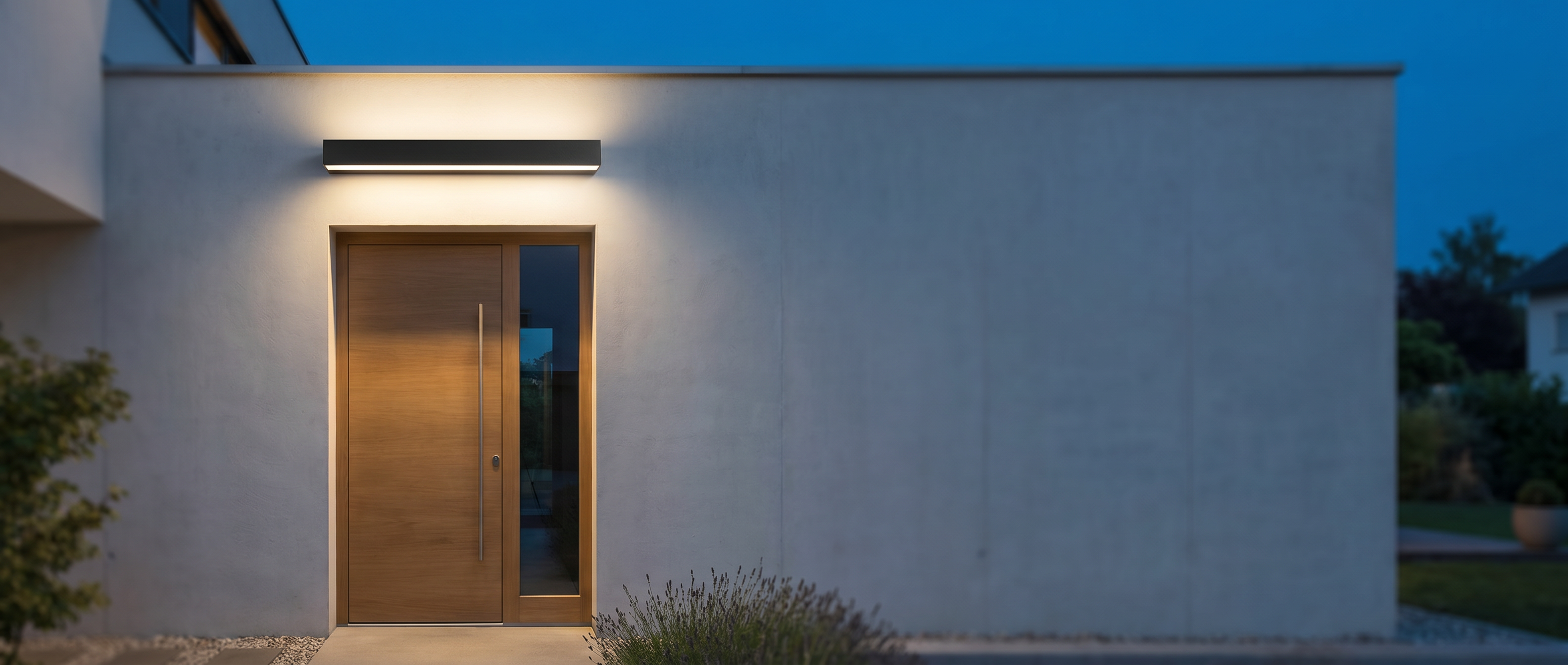 Soglia Lineare-Black-Facade Dusk Banner