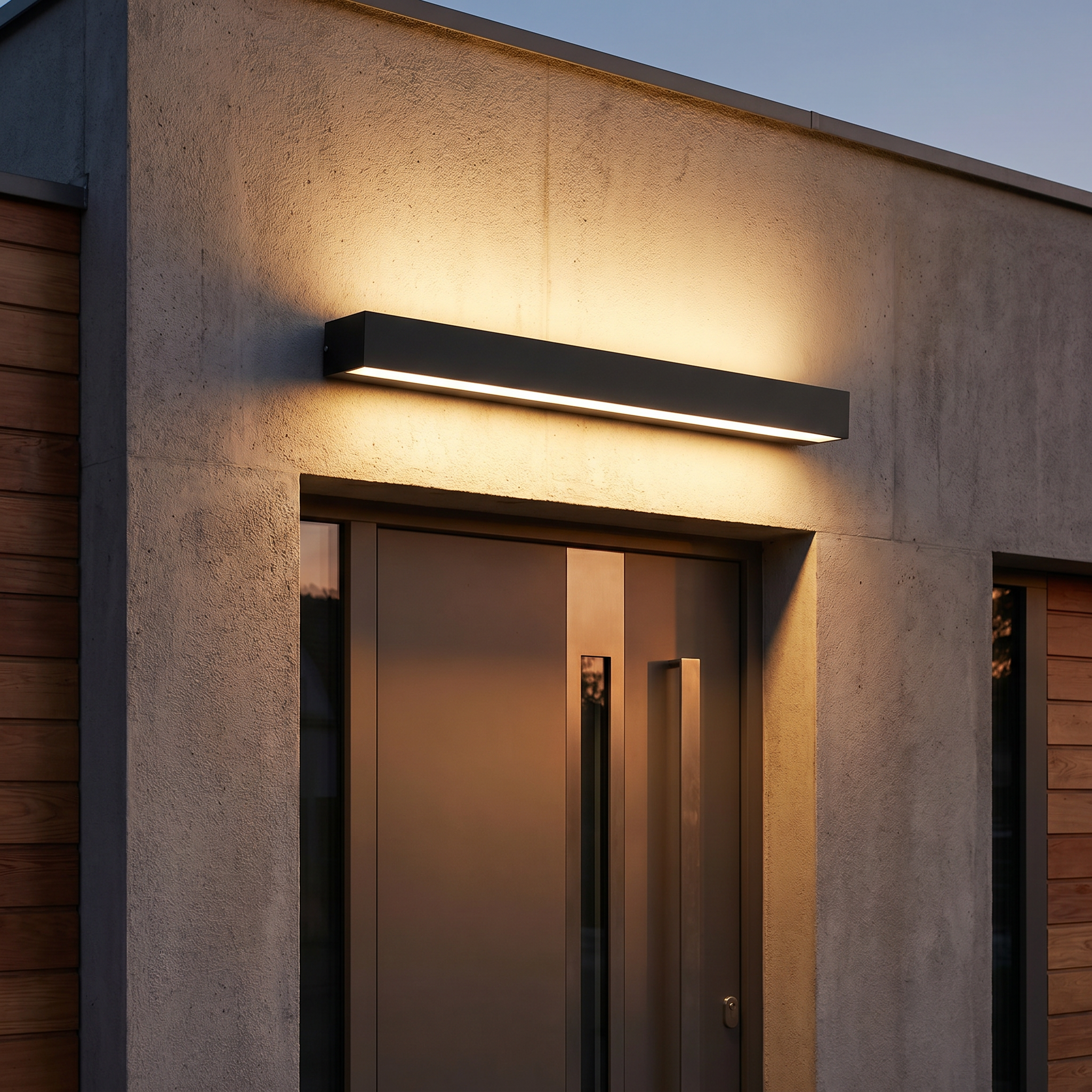 Soglia Lineare-Black-Front Door Dusk Hero