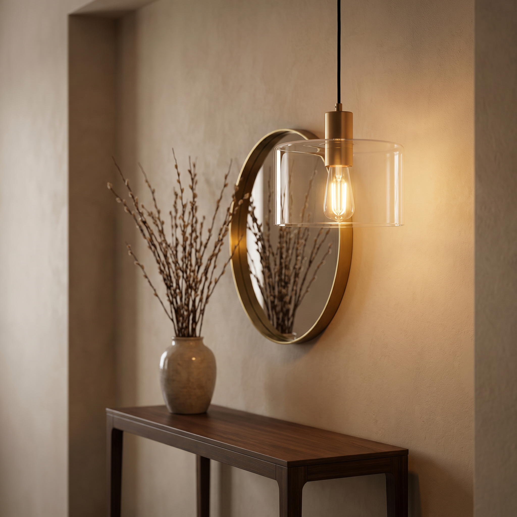 Aria Chiara-Brass-Entryway Console