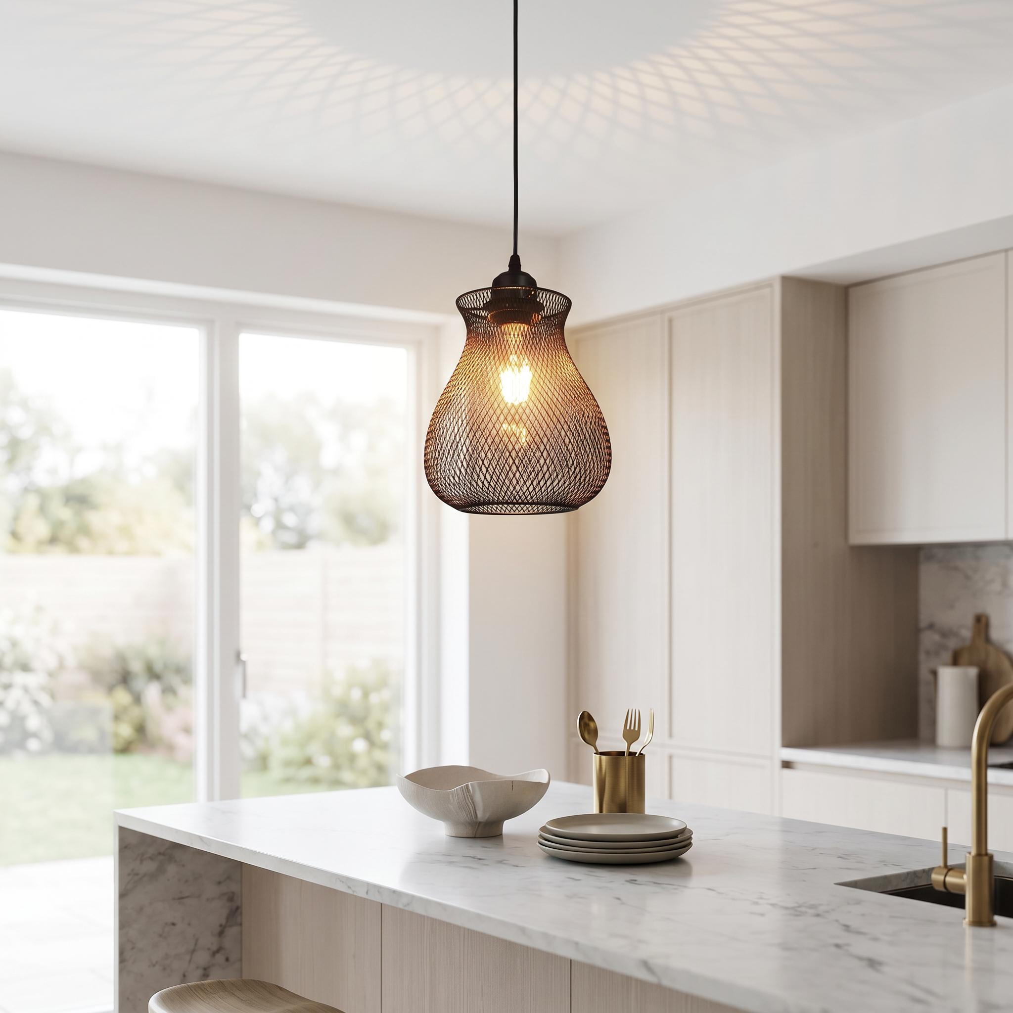 Gabbia Industriale-Diamante Geometric-Kitchen Island