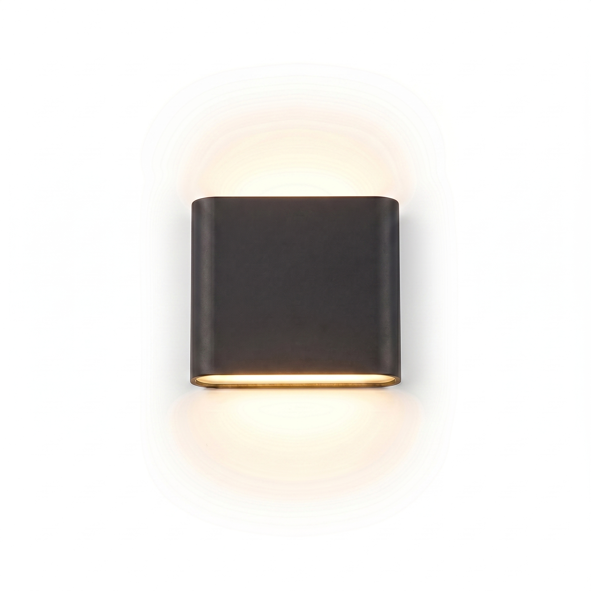 Faro Costiero Outdoor LED Wall Light in Black with warm light