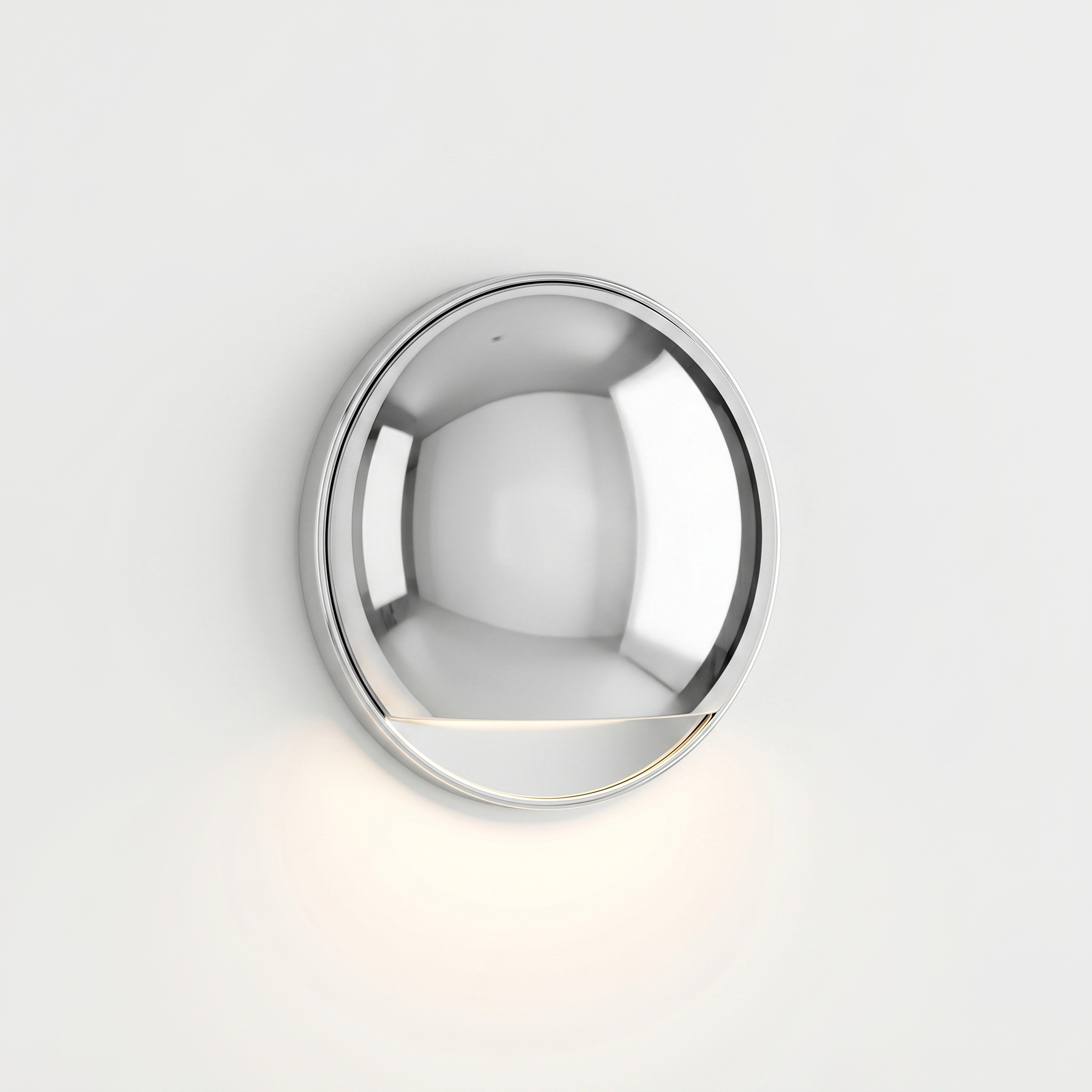 Eclissi outdoor wall light in Chrome — studio hero