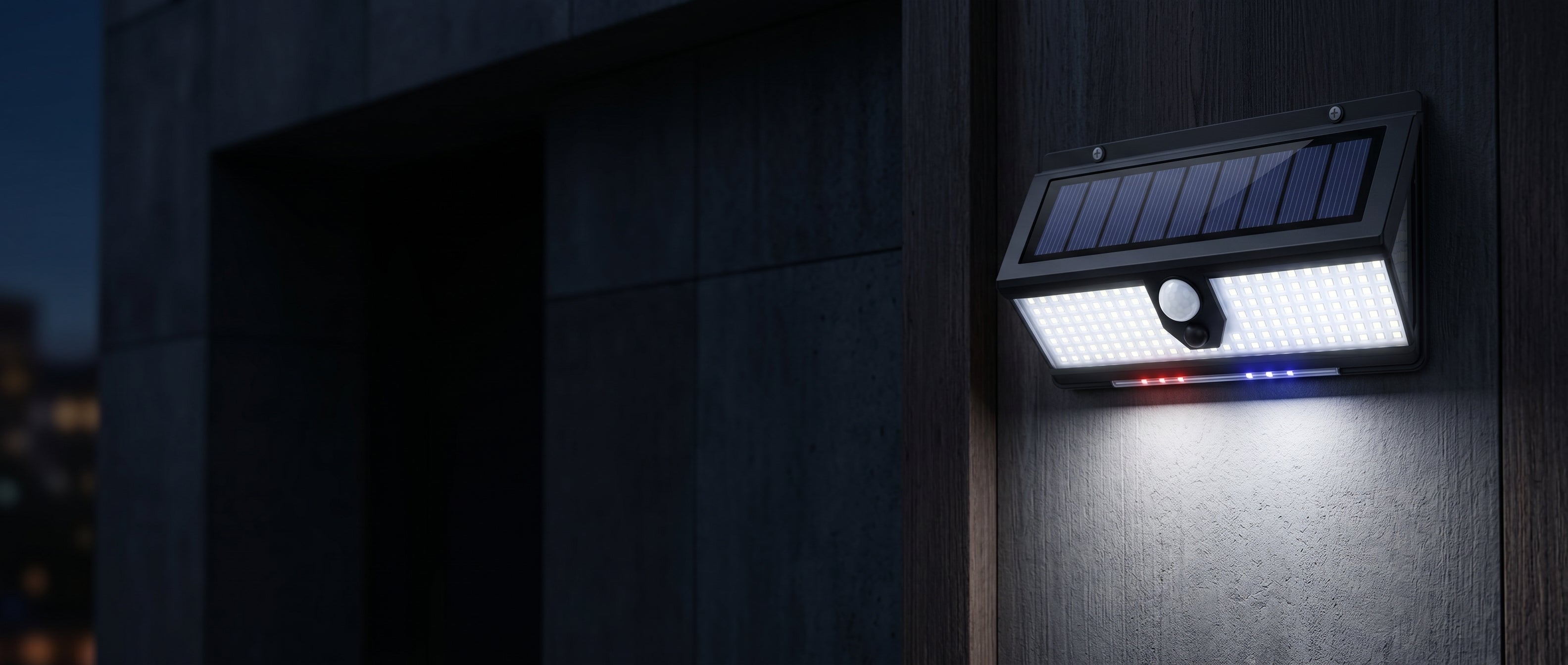 Vigilia solar security light — ambiance banner