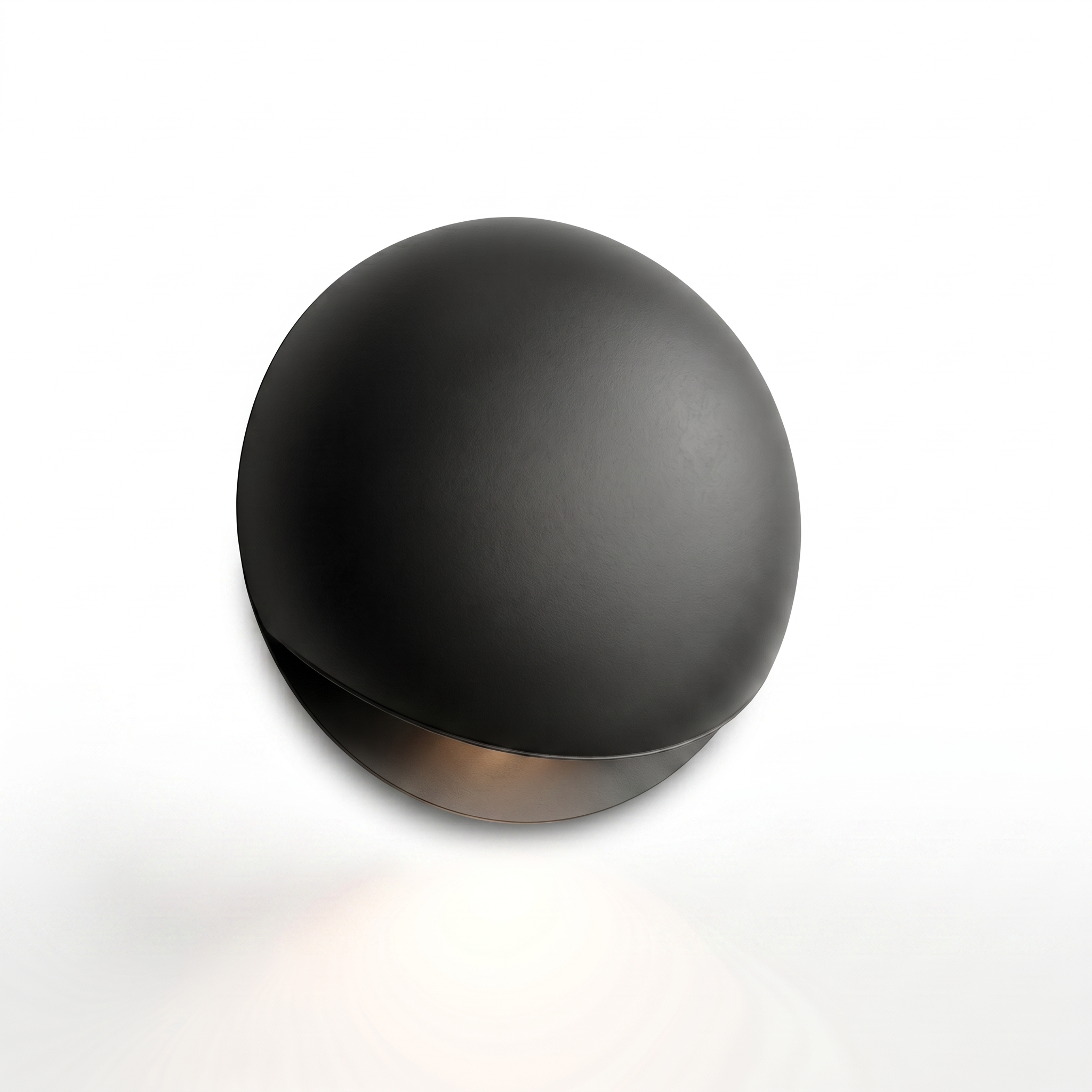 Eclissi outdoor wall light in Matte Black — studio hero