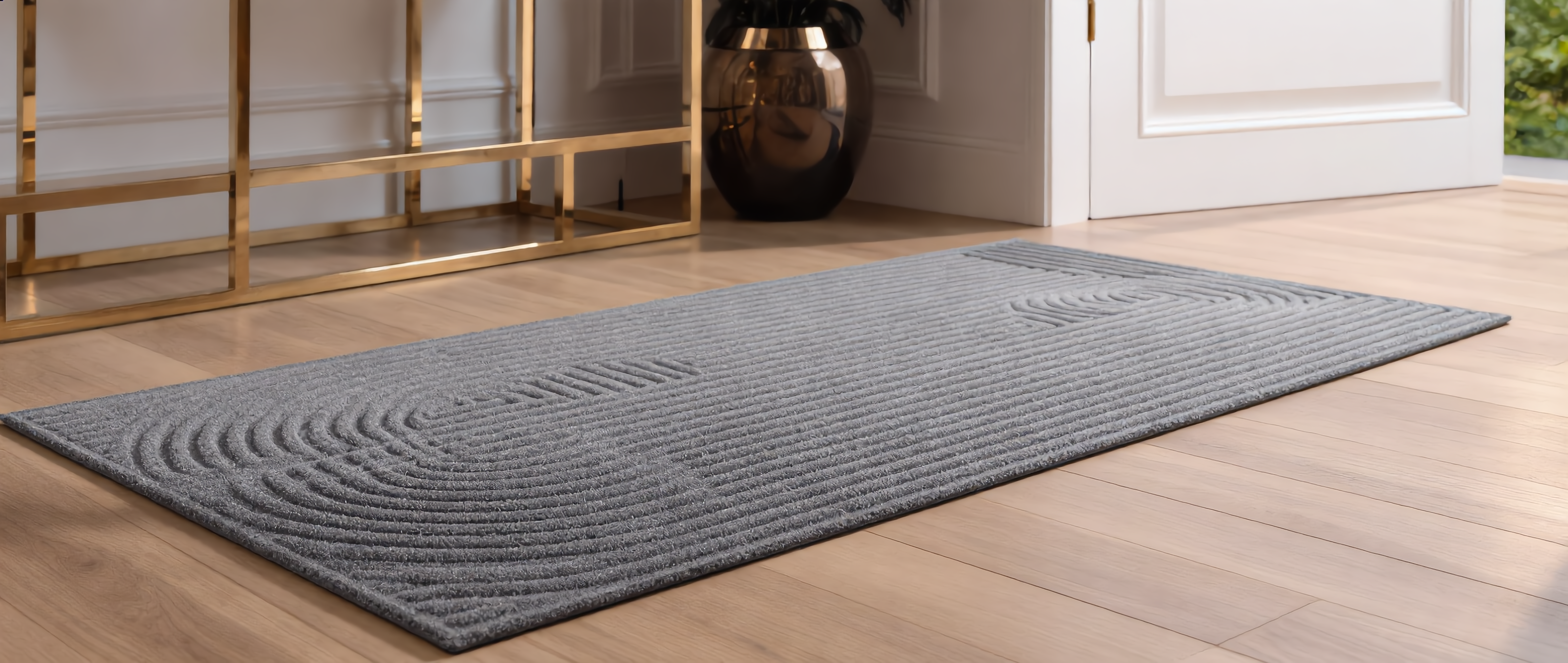 Soglia 3D groove scraper doormat banner — Zanoro Casa