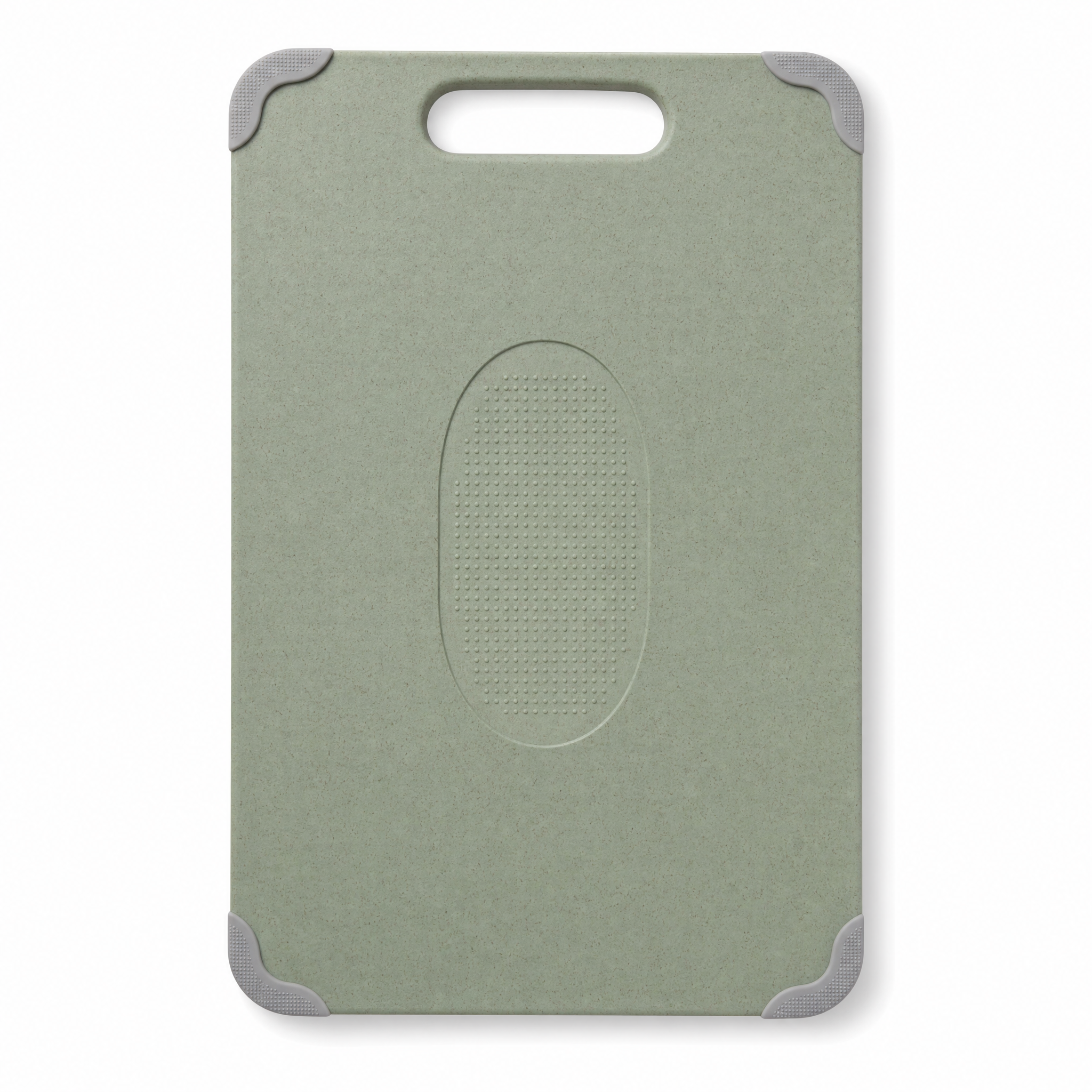 Green composite side with built-in garlic grinder