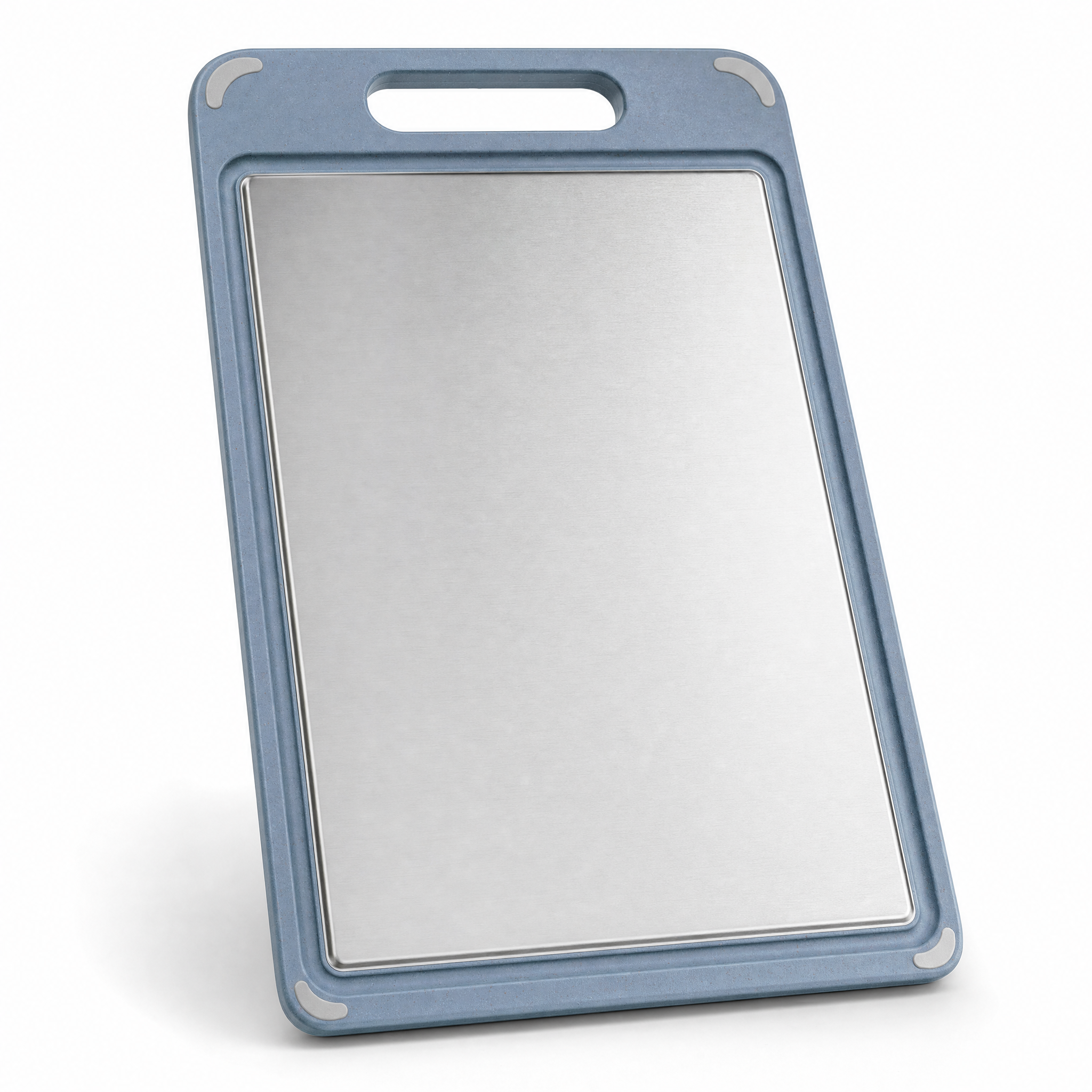 Duetto blue double-sided cutting board, steel side