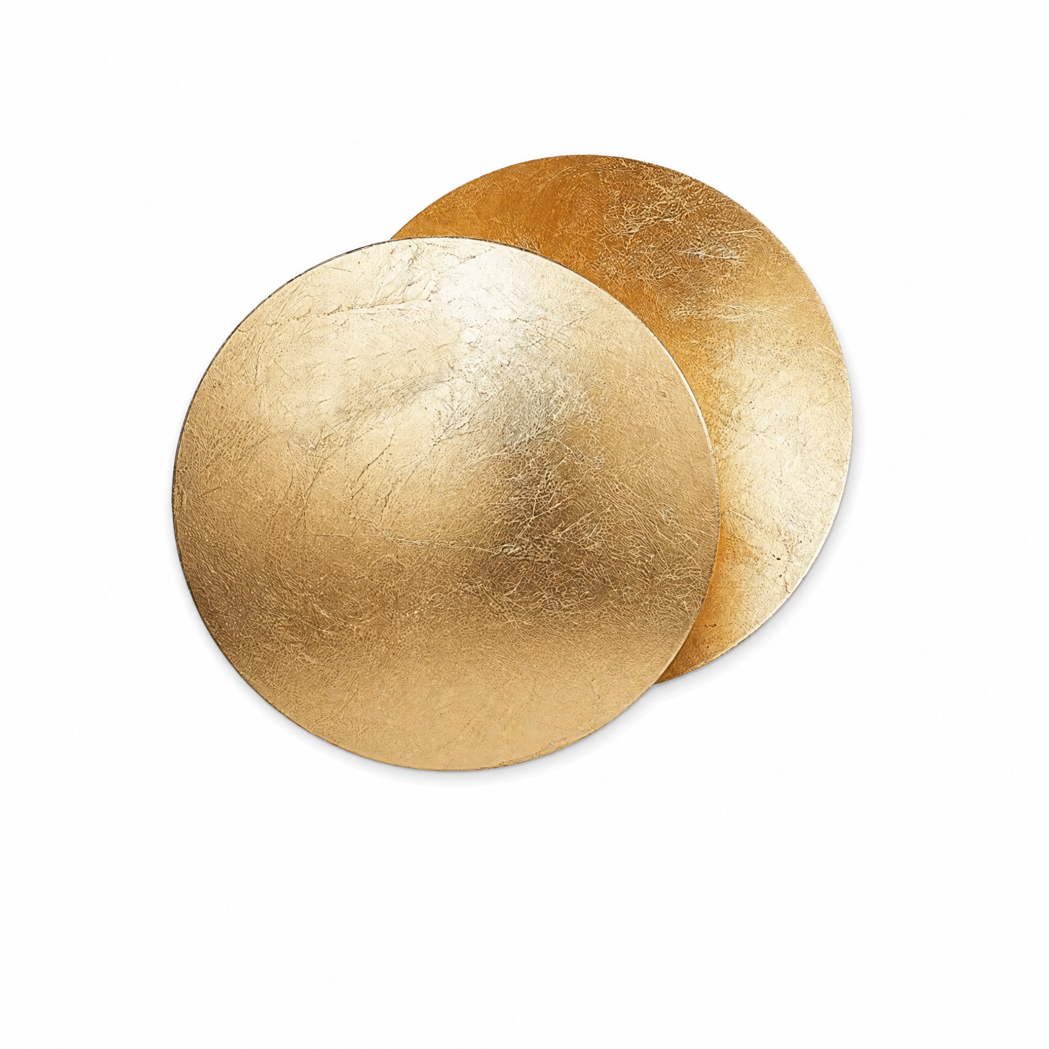 Eclissi Lunar Halo Wall Sconce in Brass gold leaf