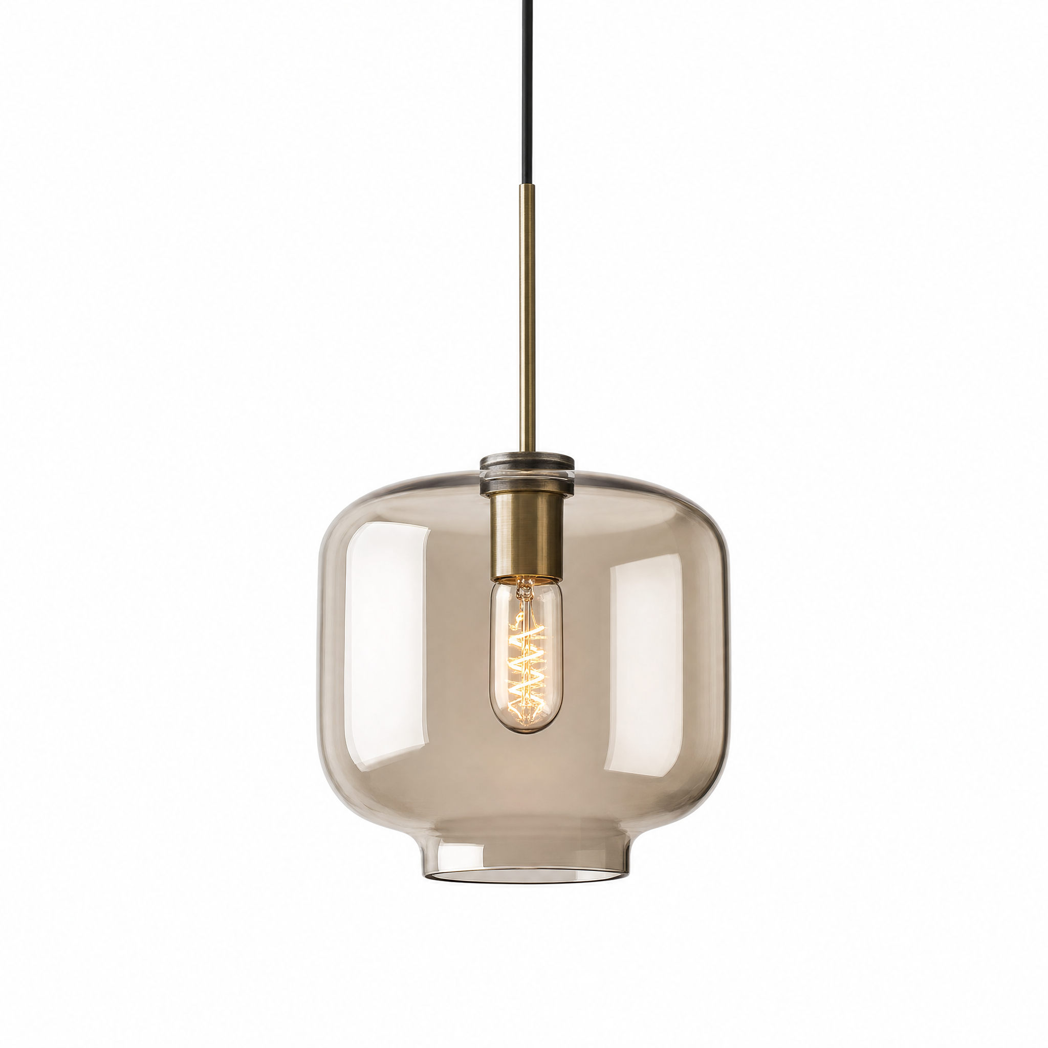 Ambra cognac glass Candy pendant light