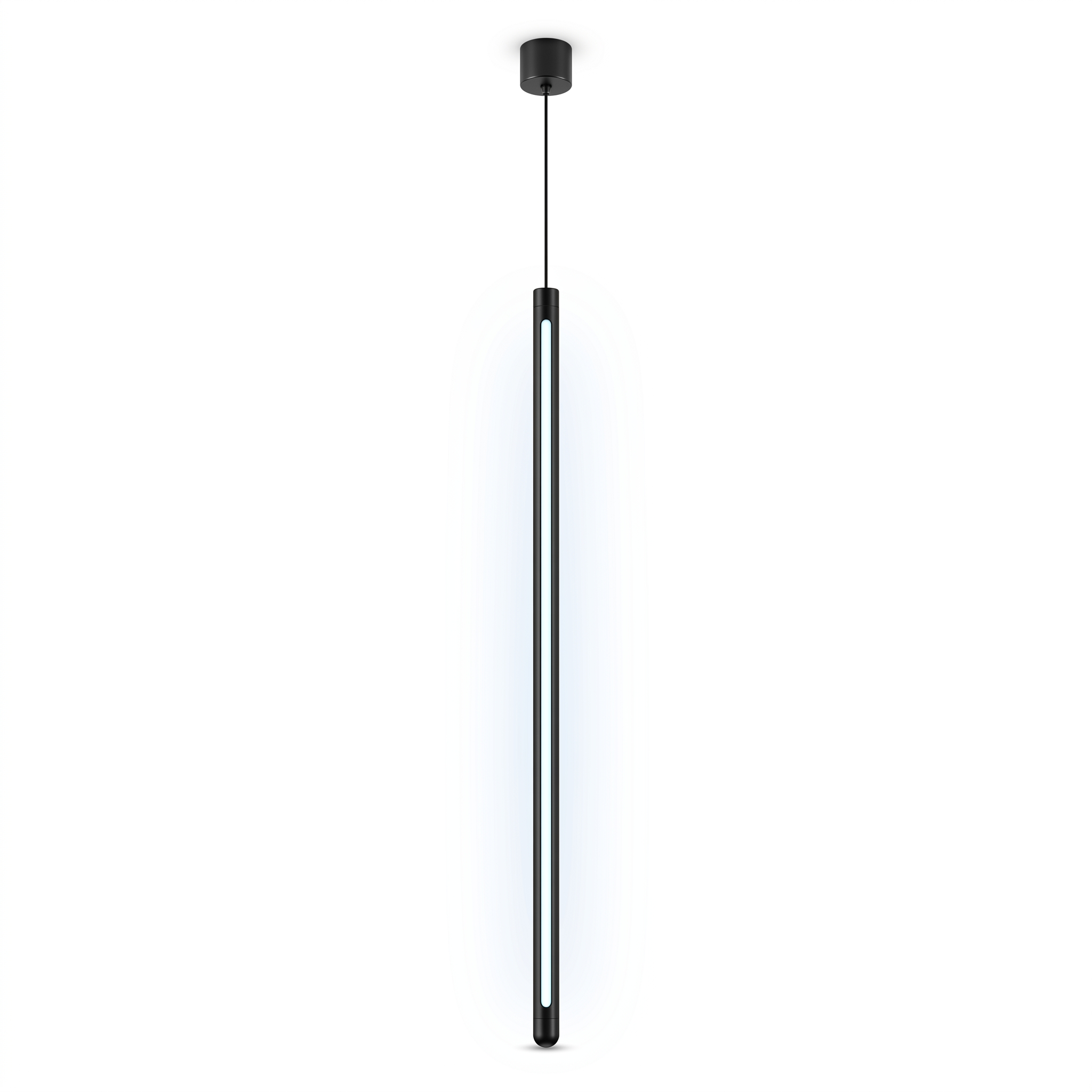 Aisle Slim Linear LED Pendant in cool white 6000K on a white background